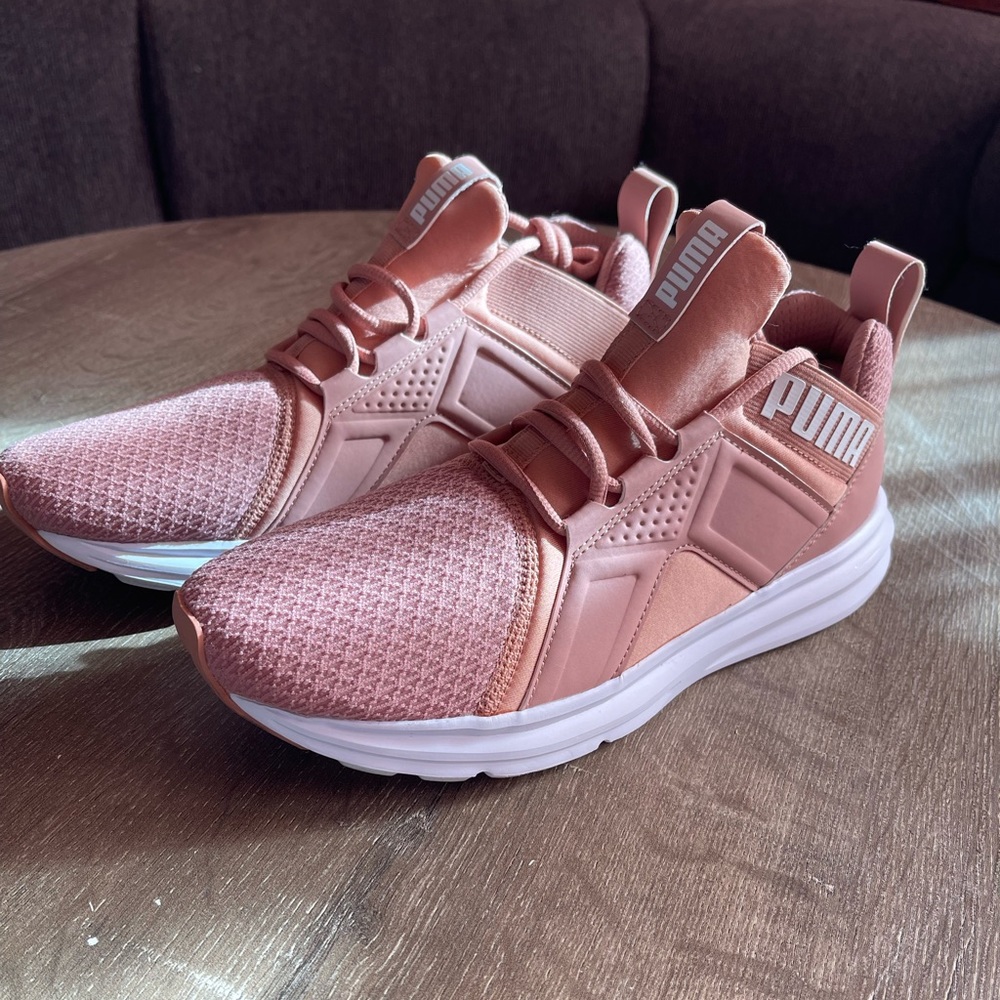 Pink Puma Tennis Shoes Size 9